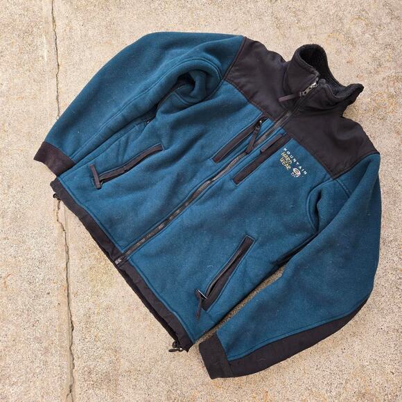 Vtg 90s MOUNTAIN HARDWEAR Small Logo Colorblock Reverse Pile Shell Jacket S USA - Picture 2 of 7